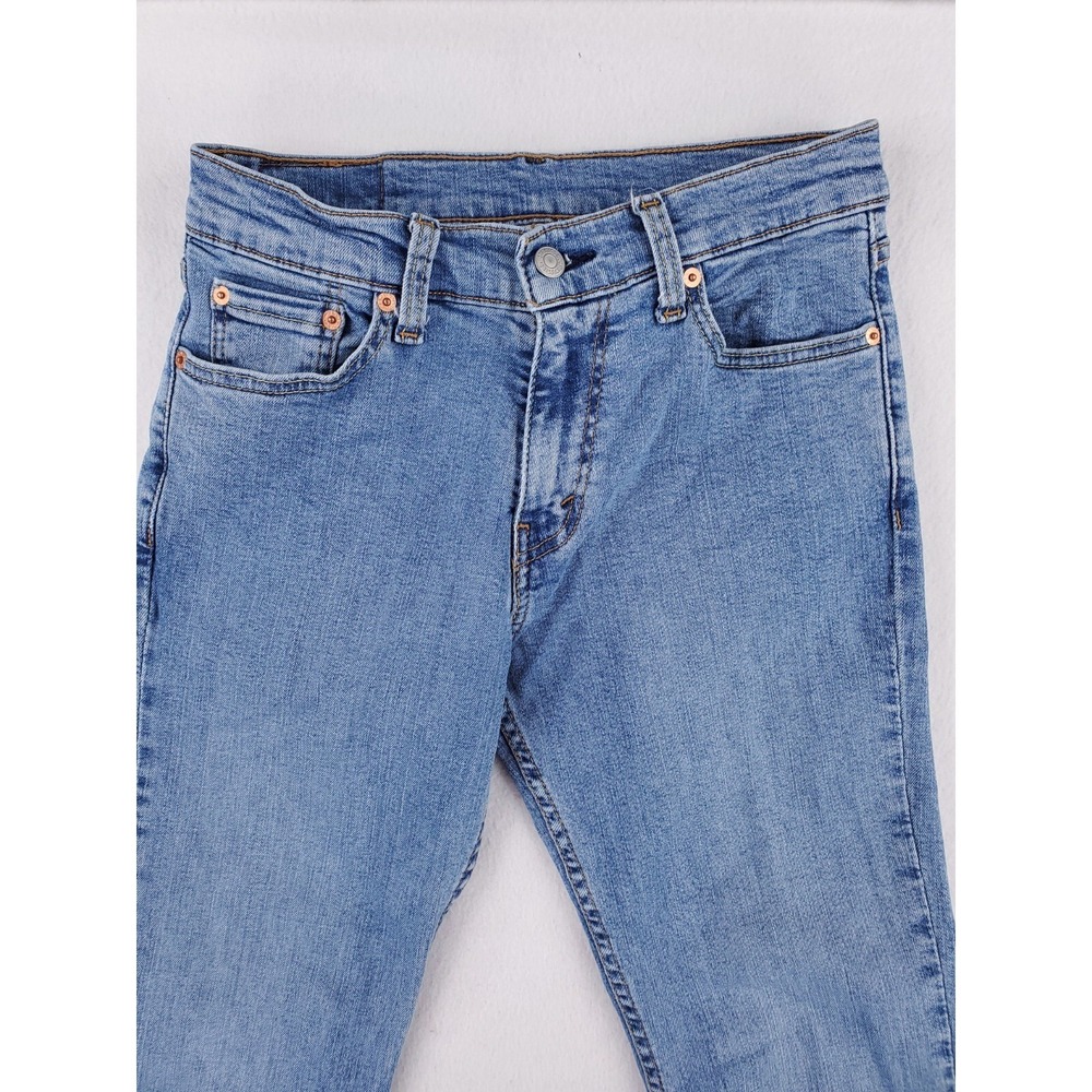 Levis 511 Jeans Mens 29x30 Slim Tapered Stretch Denim Pants Low Rise Stone Wash - Picture 3 of 16